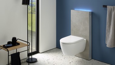 Туалет iCon з Geberit Monolith, переднє облицювання з кераміки