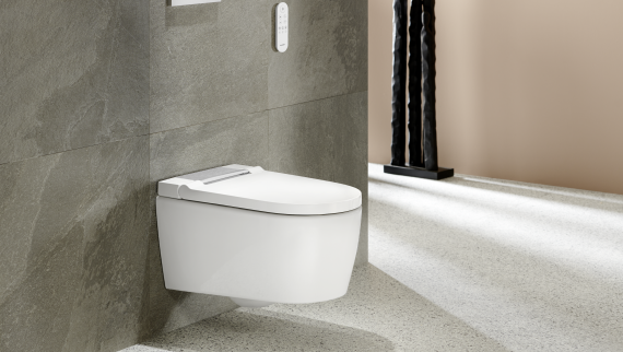 Geberit AquaClean Sela білого кольору з пультом дистанційного керування Sigma20